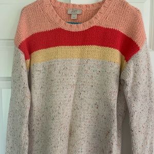 LOFT Confetti Stripe Sweater